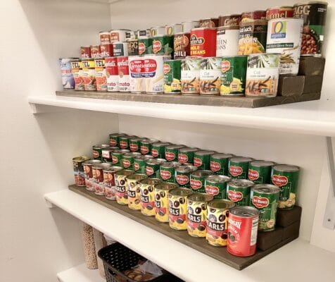 DIY canned food storage ideas